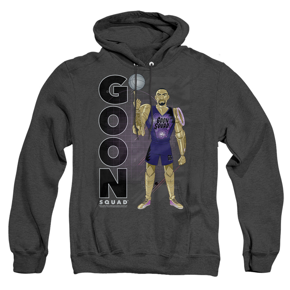 Space Jam 2 & Goon Squad Chronos-Adult Heather Hoodie, Black - Medium
