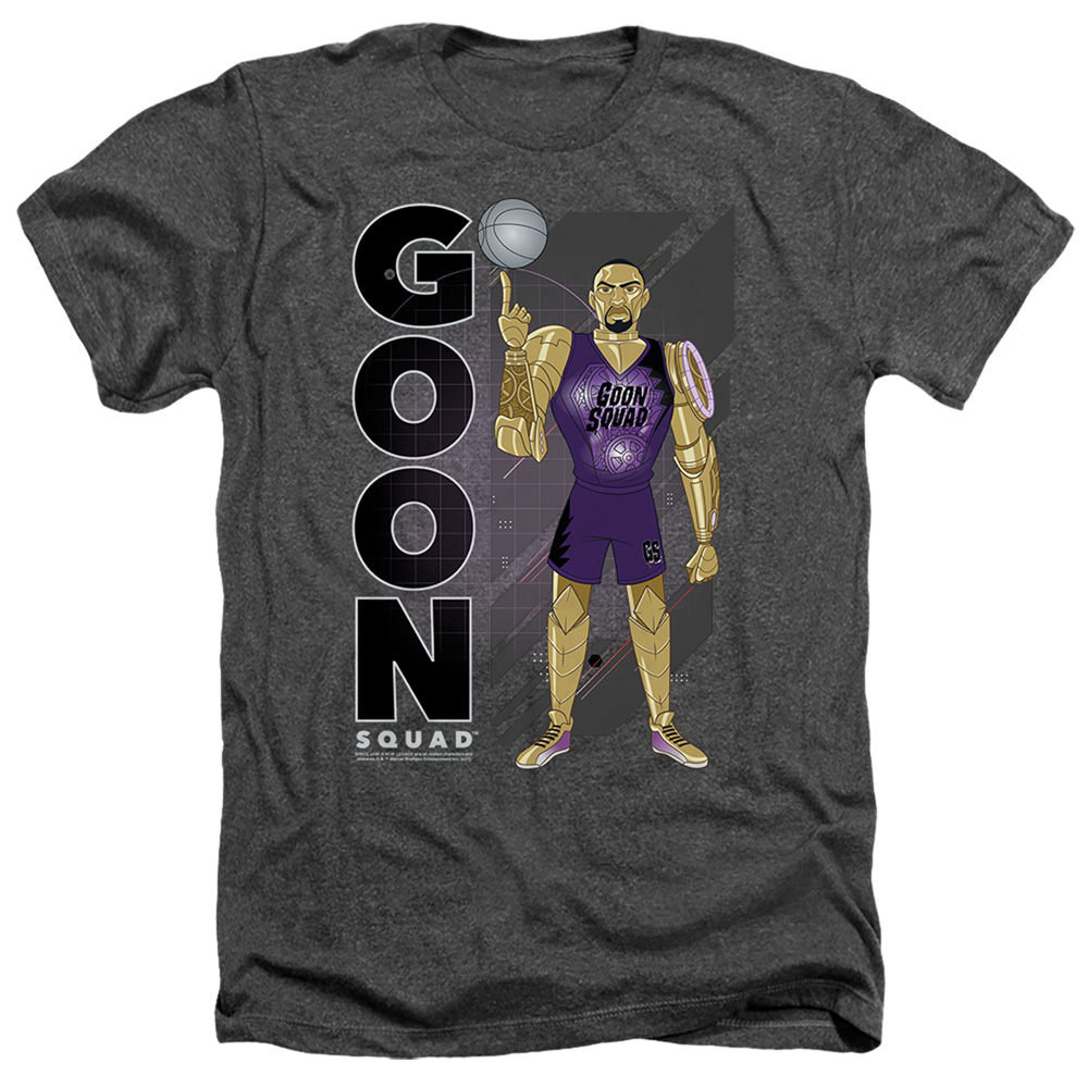 Space Jam 2 & Goon Squad Chronos-Adult Heather T-Shirt, Black - Medium