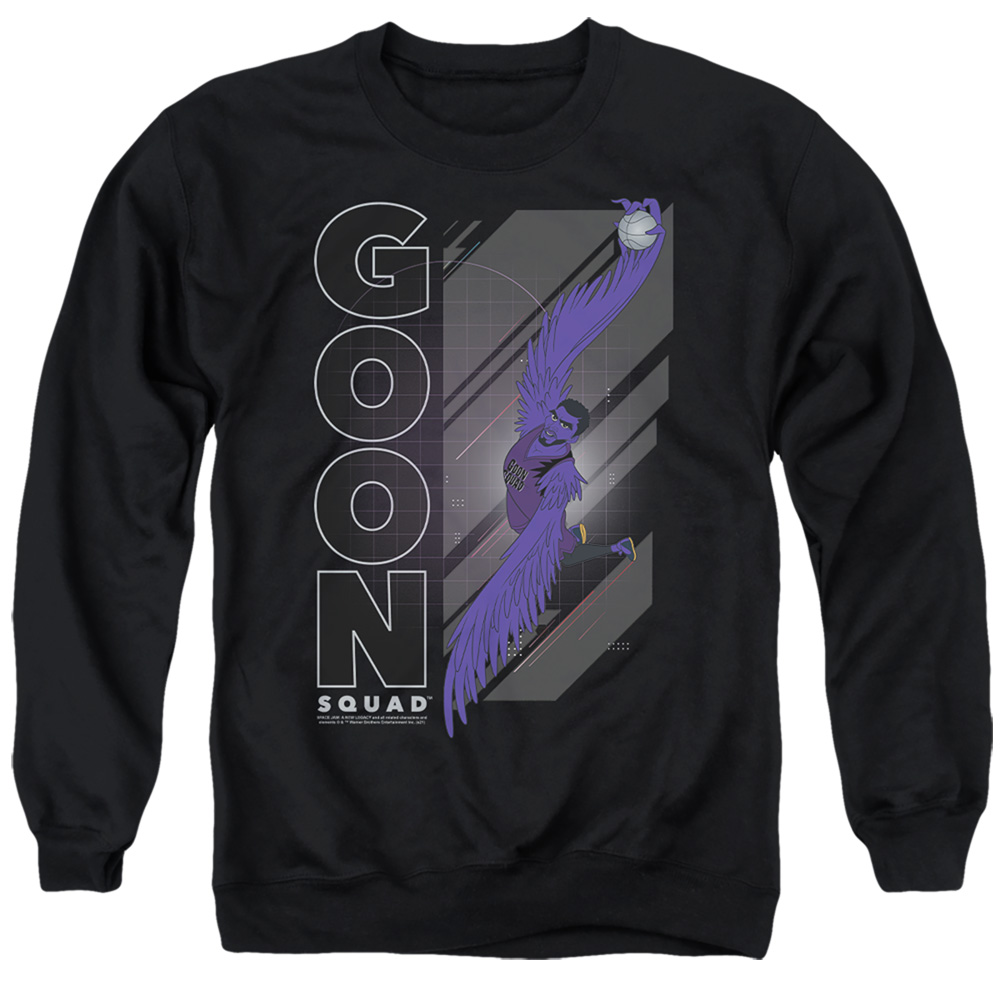 Space Jam 2 & The Brow-Adult Crewneck Sweatshirt, Black - Extra Large