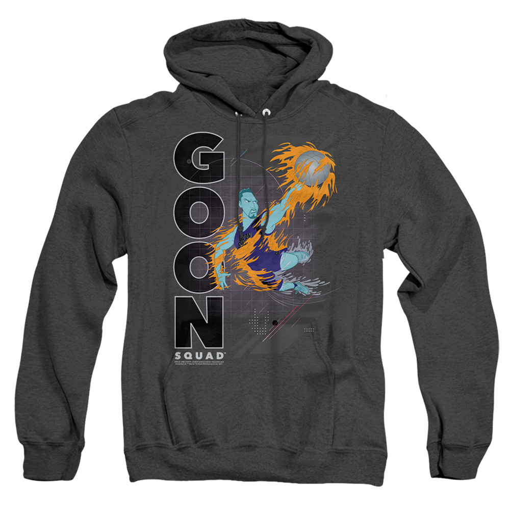 Space Jam 2 & Wet Fire-Adult Heather Hoodie, Black - Medium