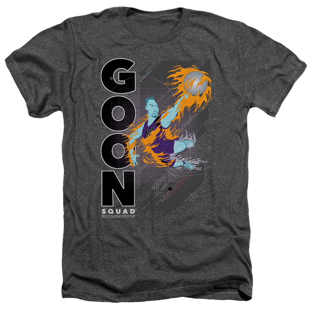 Space Jam 2 & Wet Fire-Adult Heather T-Shirt, Black - Extra Large