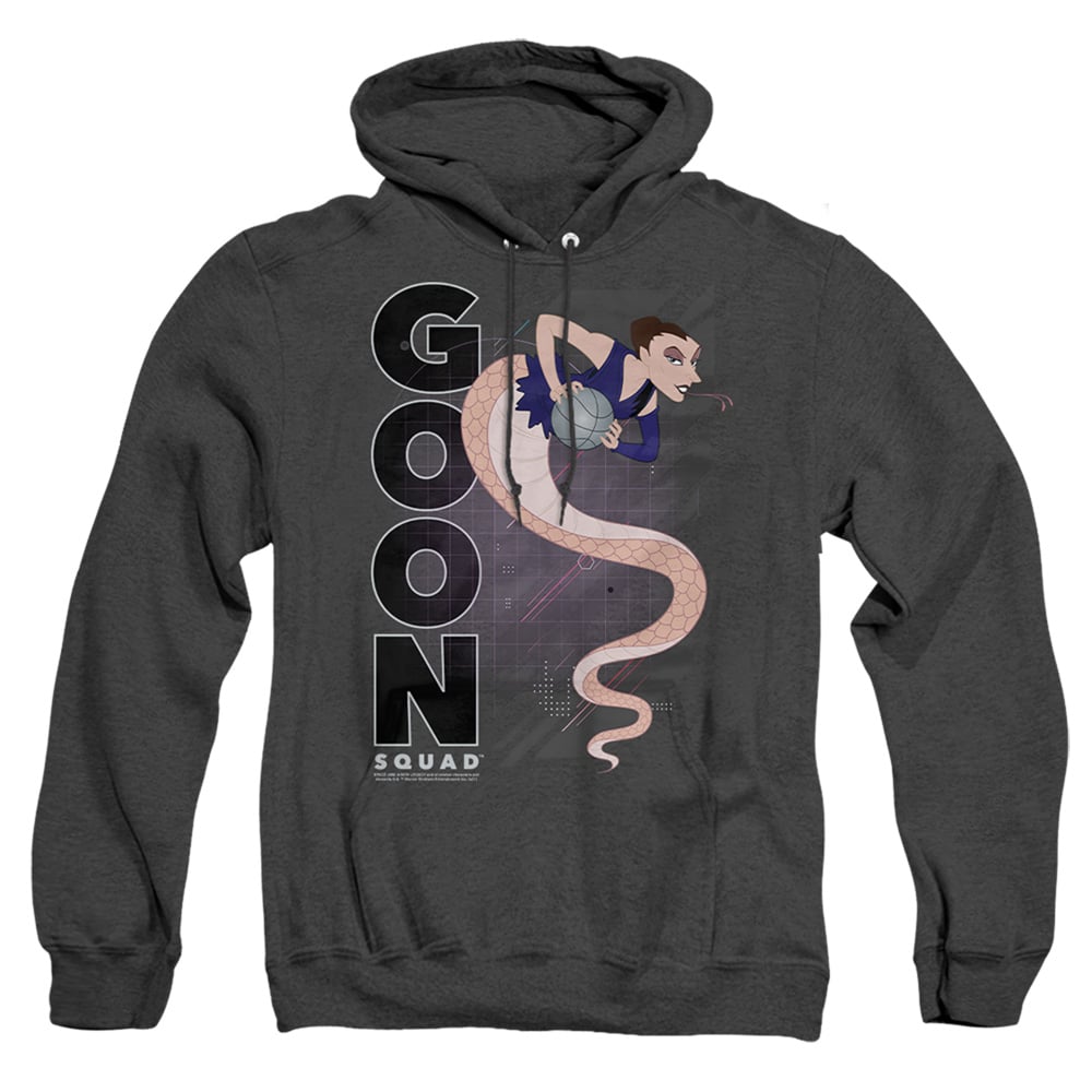 Space Jam 2 & White Mamba-Adult Heather Hoodie, Black - 3X