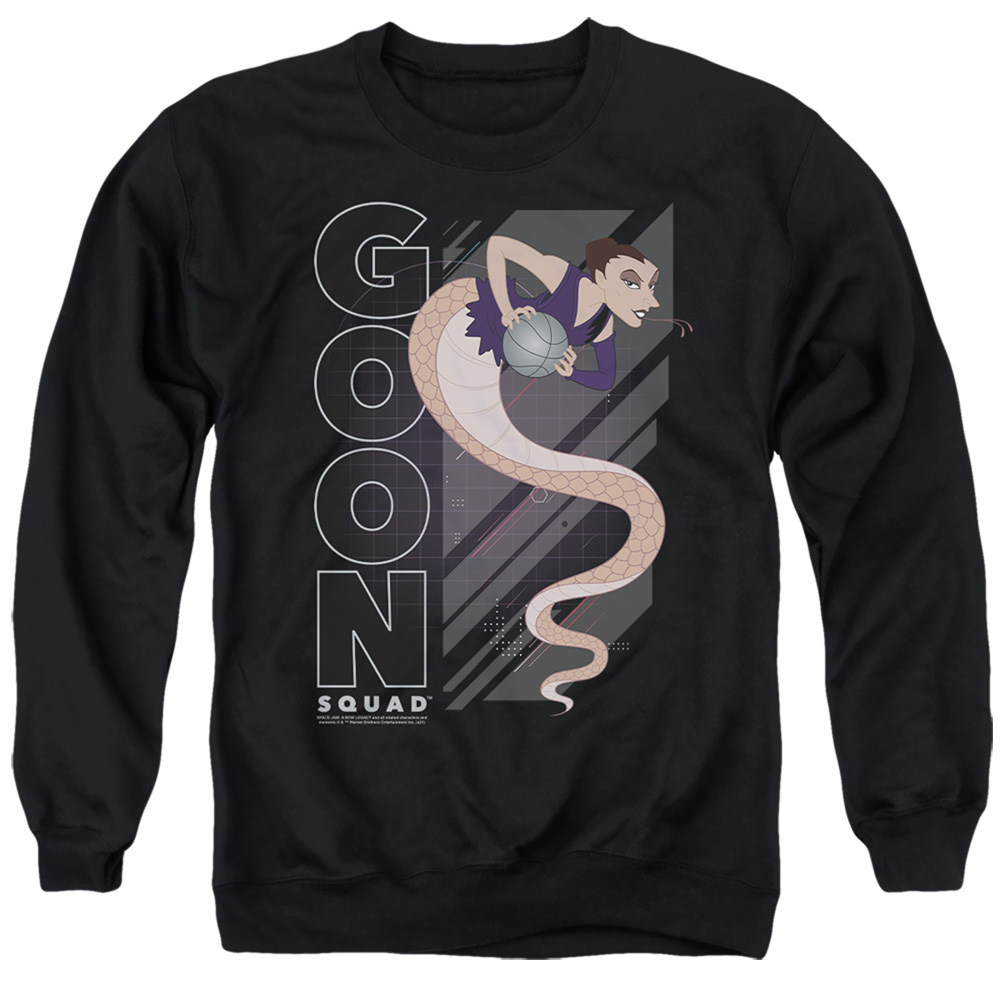 Space Jam 2 & White Mamba-Adult Crewneck Sweatshirt, Black - 2X