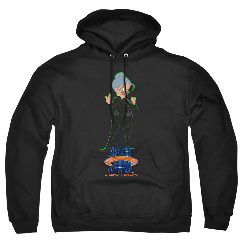 Space Jam 2 & Granny Matrix-Adult Pull-Over Hoodie, Black - Large