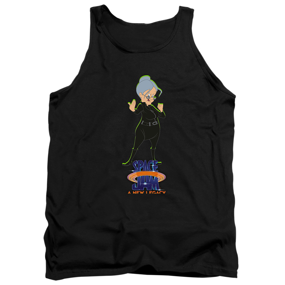 Space Jam 2 & Granny Matrix-Adult Tank Top, Black - Extra Large