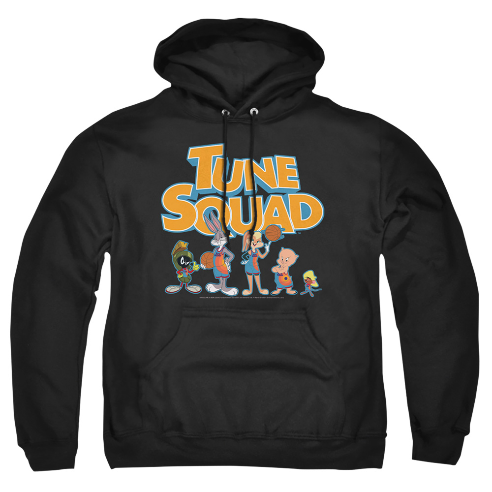Space Jam 2 & Tune Squad Letters-Adult Pull-Over Hoodie, Black - 3X