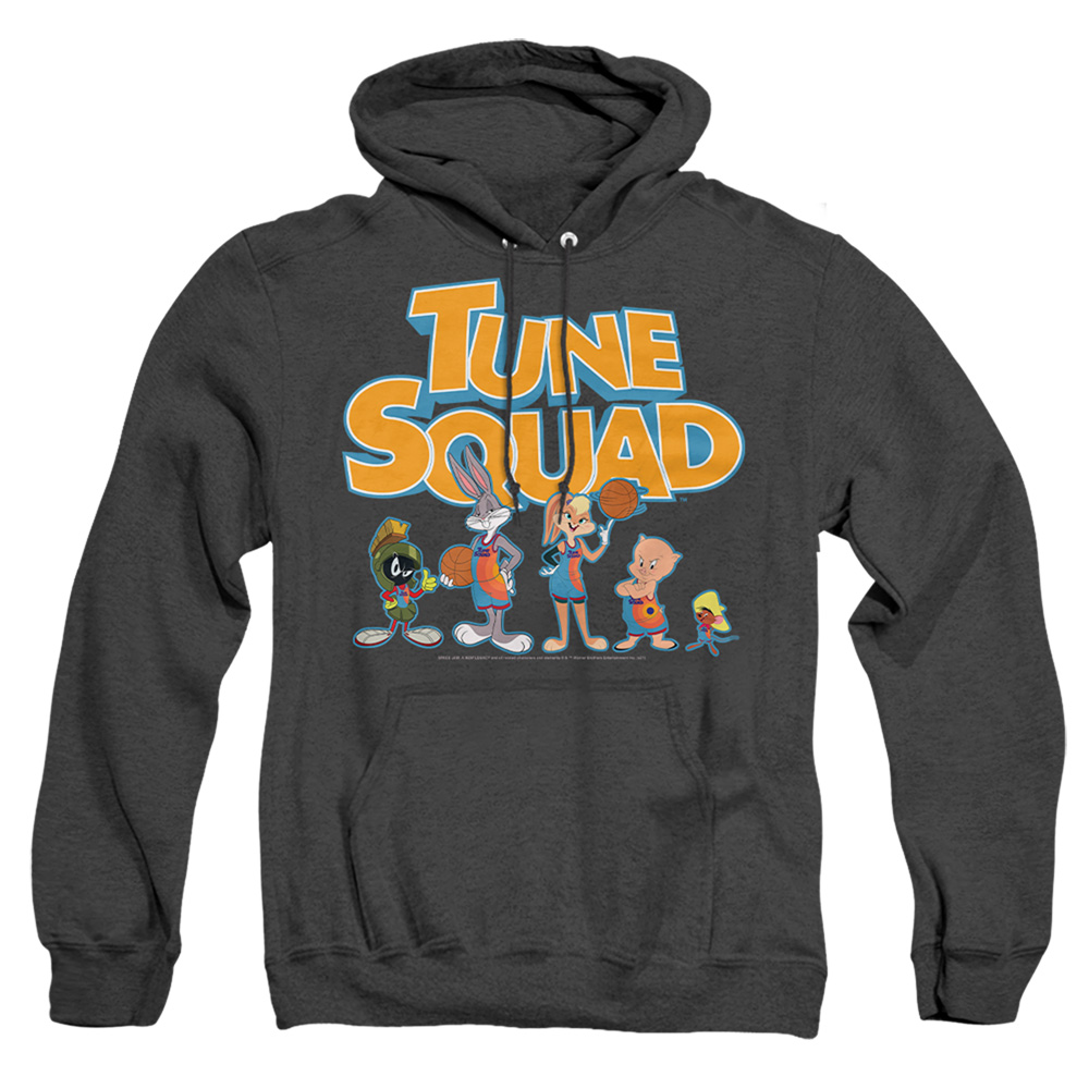 Space Jam 2 & Tune Squad Letters-Adult Heather Hoodie, Black - Medium