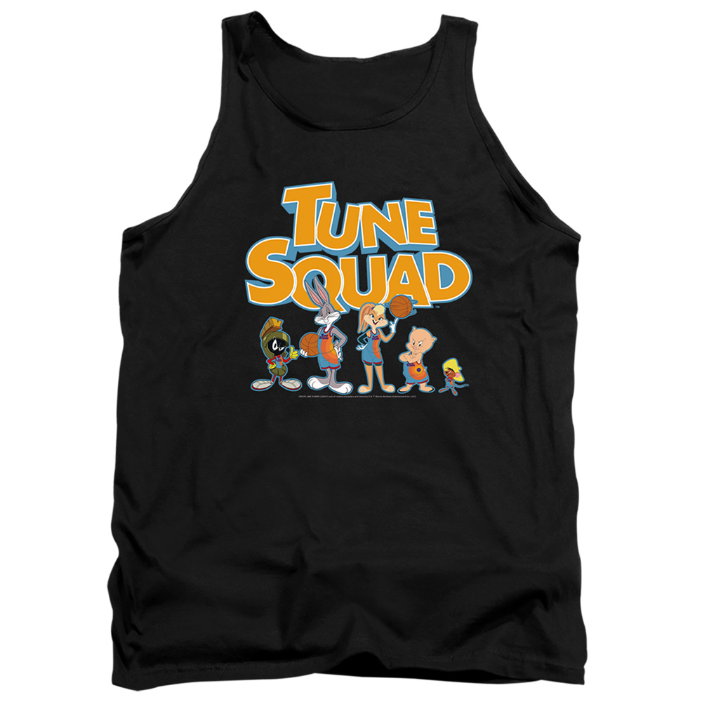 Space Jam 2 & Tune Squad Letters-Adult Tank Top, Black - Large