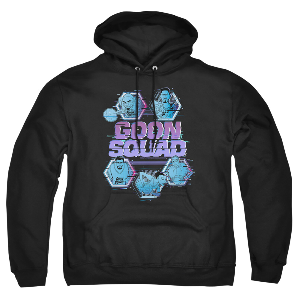 Space Jam 2 & Goon Squad Tech-Adult Pull-Over Hoodie, Black - Small