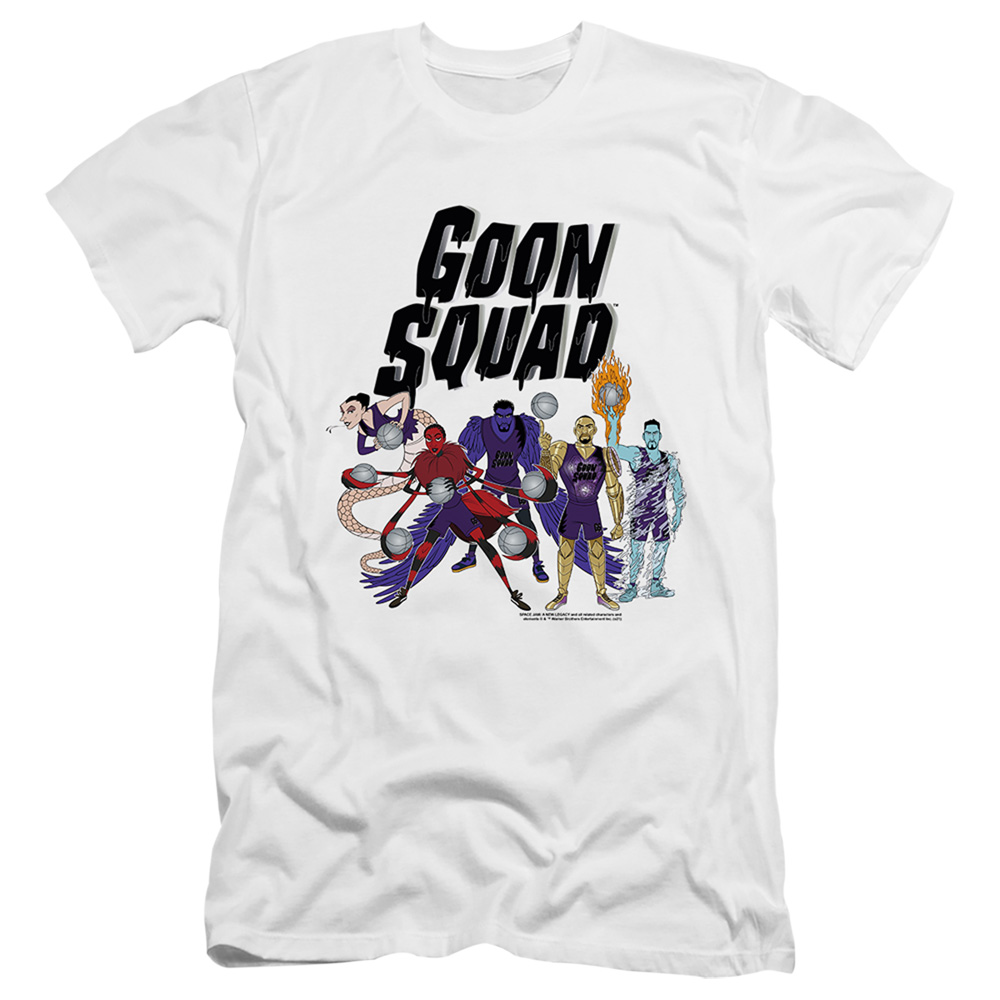 Space Jam 2 & Goon Squad Group-HBO Short Sleeve Adult 30-1 T-Shirt, White - Medium