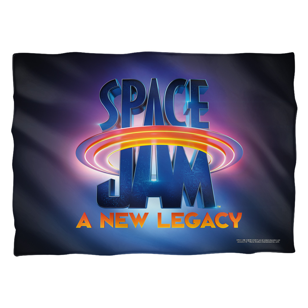 WBM1634FB-PLO1-20x28 20 x 28 in. Space Jam 2 & Space Jam Movie Logo Front & Back-Pillow Case, White