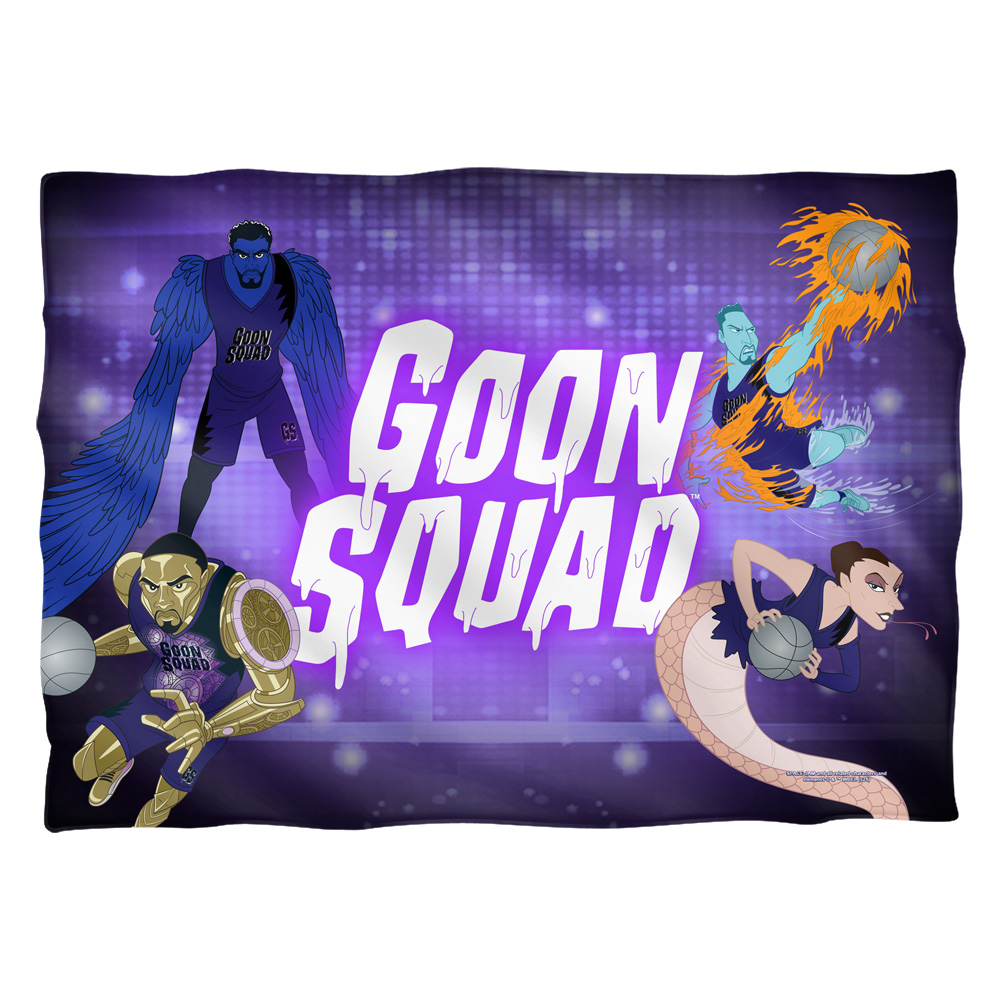 WBM1664-PLO1-20x28 20 x 28 in. Space Jam 2 & Goon Squad Glow-Pillow Case, White