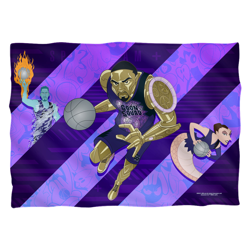 WBM1676-PLO1-20x28 20 x 28 in. Space Jam 2 & Goon Squad Panels-Pillow Case, White
