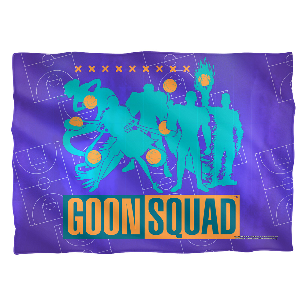 WBM1715-PLO1-20x28 20 x 28 in. Space Jam 2 & Goon Squad Silhouettes-Pillow Case, White