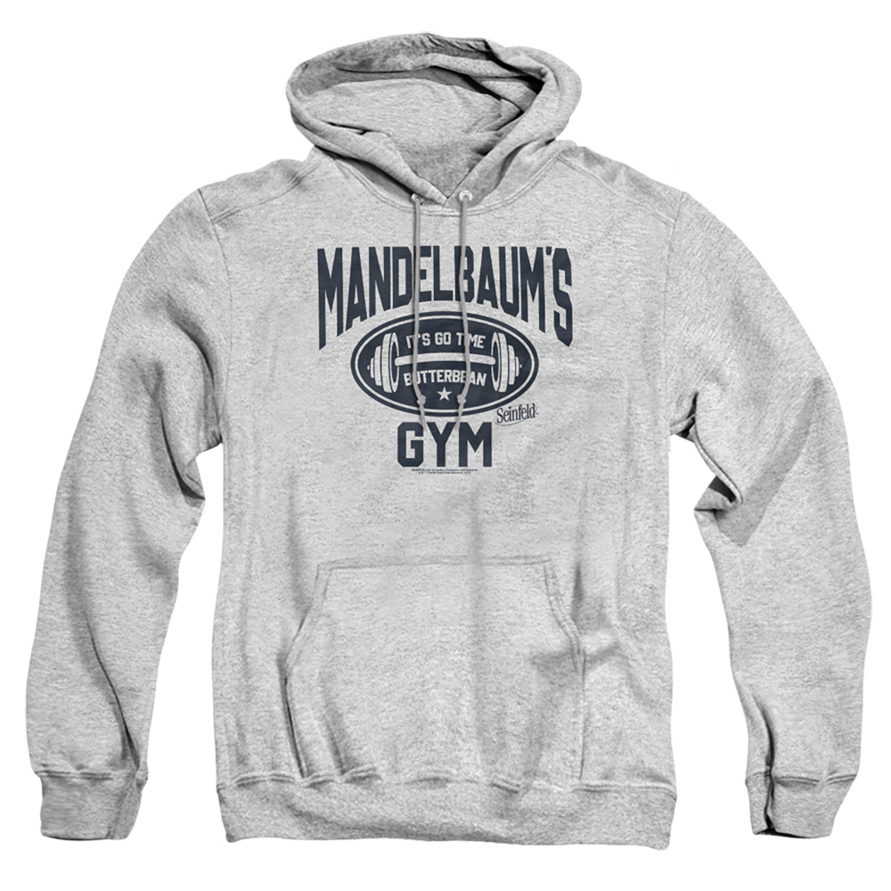 Seinfeld & Madelbaums Gym-Adult Pull-Over Hoodie, Athletic Heather - Medium