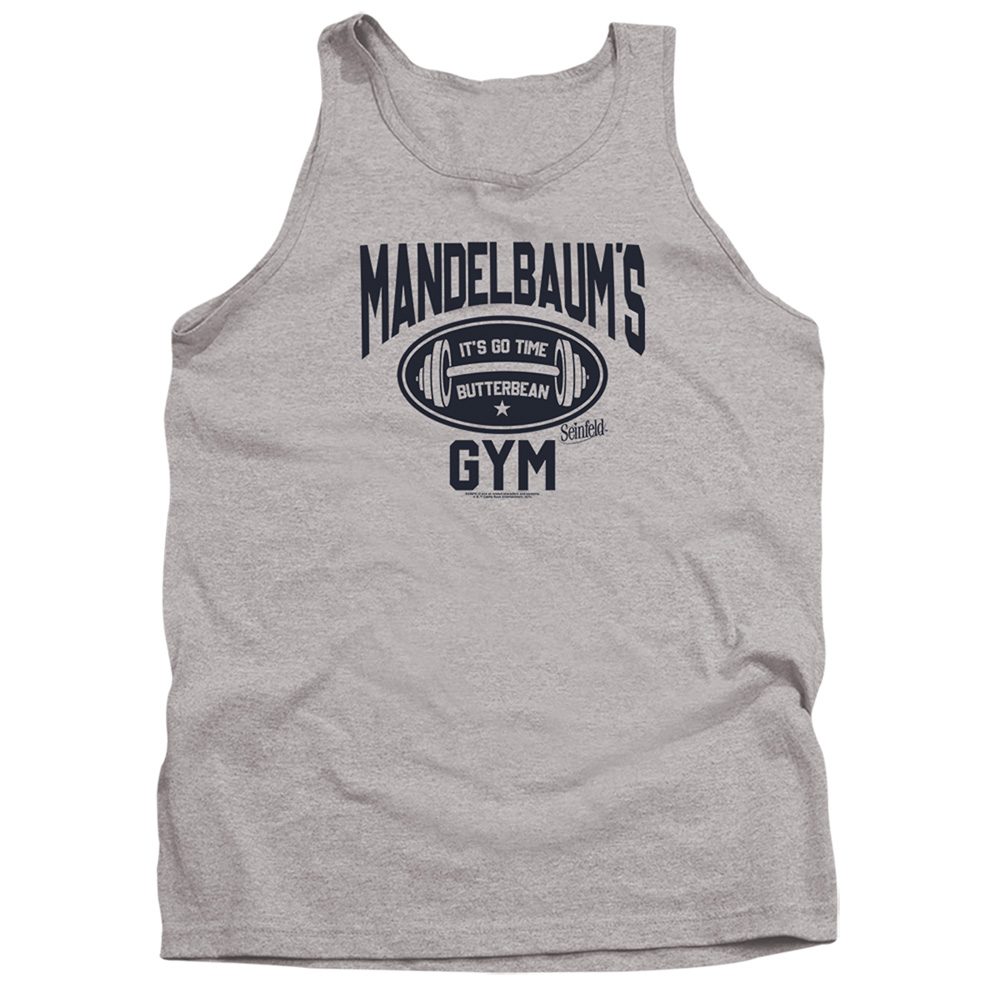 Seinfeld & Madelbaums Gym-Adult Tank Top, Athletic Heather - Medium