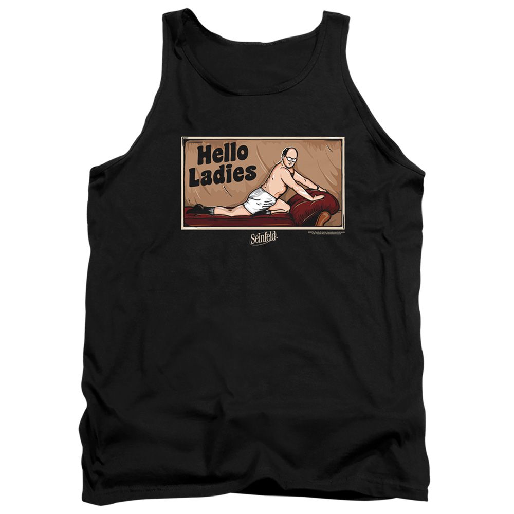 Seinfeld & Hello Ladies-Adult Tank Top, Black - Large