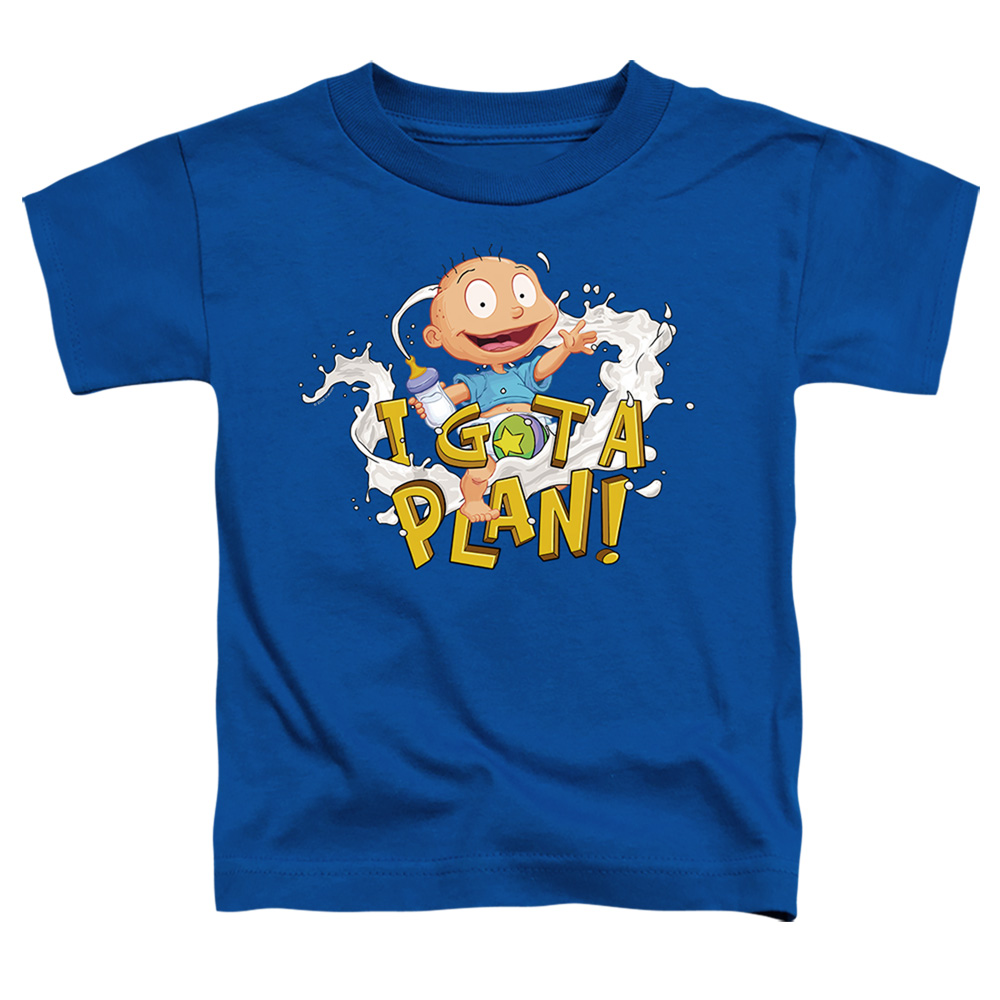 Rugrats & Tommy Pickles Has A Plan Short Sleeve Toddler T-Shirt, Royal Blue - Medium 3T