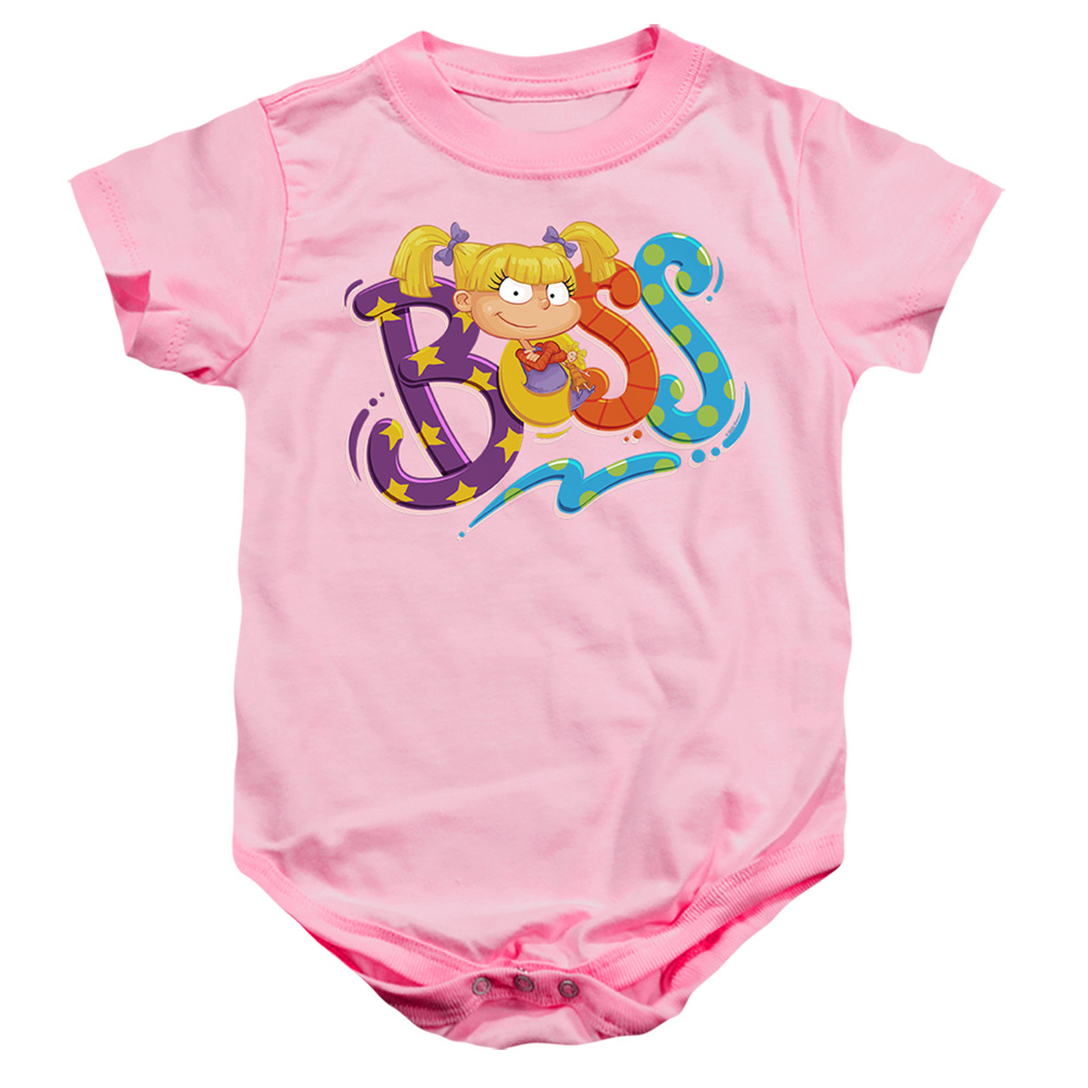 Rugrats & Angelica Is Boss-Infant Snapsuit, Pink - Medium - 12 Month