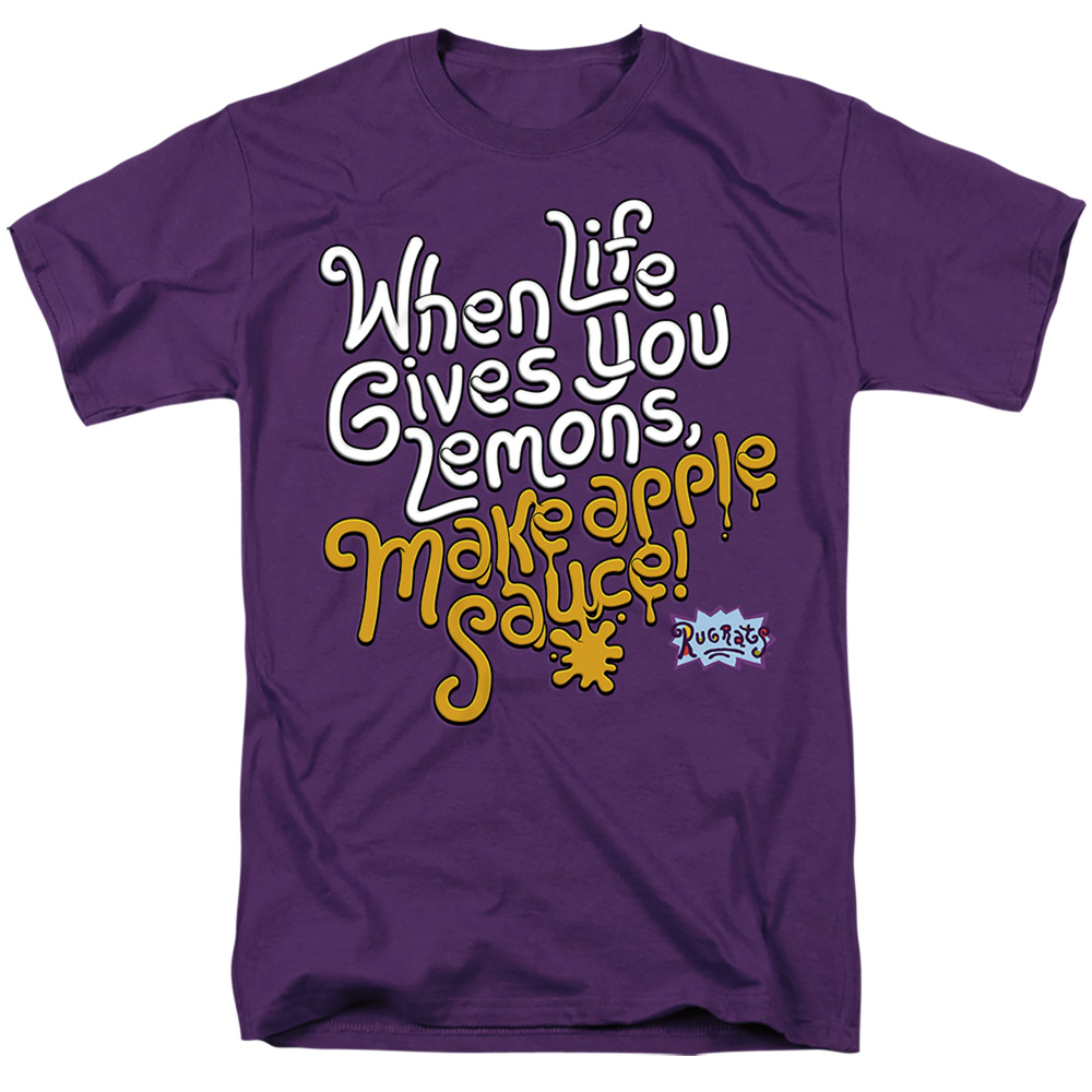 Rugrats & When Life Gives You Lemons Short Sleeve Adult 18-1 T-Shirt, Purple - 3X