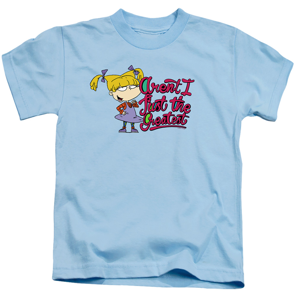NICK235-KT-2 Rugrats & Angelica Arent I Just the Greatest Short Sleeve Juvenile 18-1 T-Shirt, Light Blue - Medium 5-6