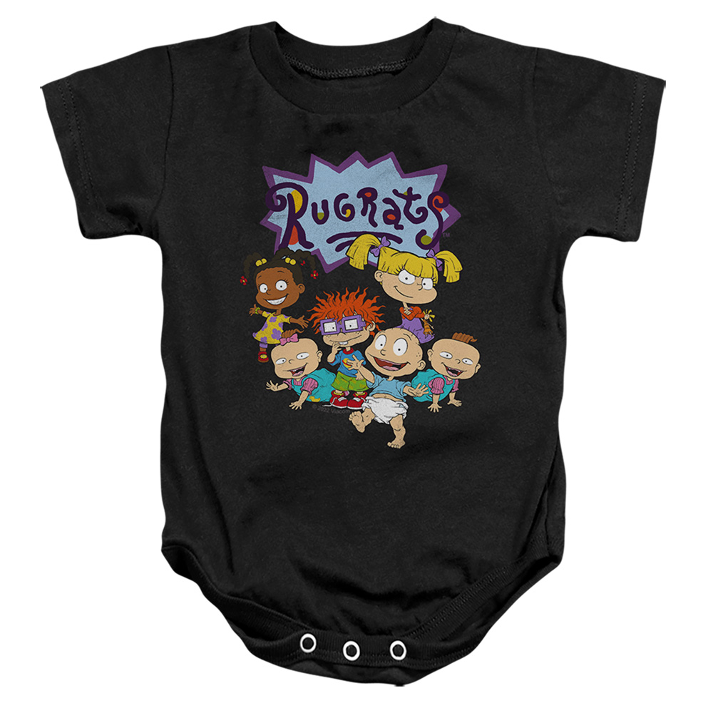 NICK529-SS-3 Rugrats & Rugrats Group-Infant Snapsuit, Black - Large - 18 Month