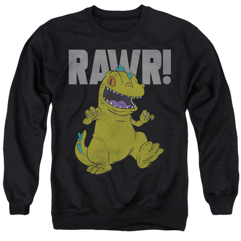 Rugrats & Reptar-Adult Crewneck Sweatshirt, Black - Large