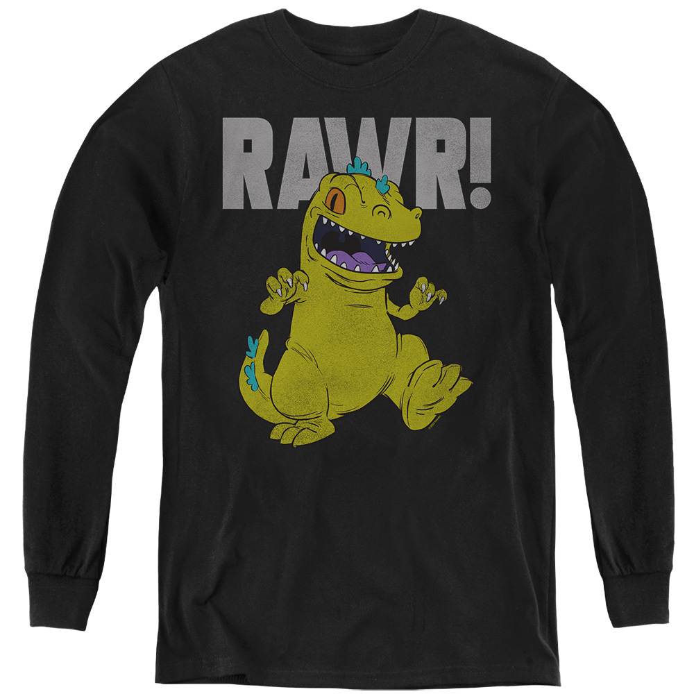 Rugrats & Reptar-Youth Long Sleeve T-Shirt, Black - Medium