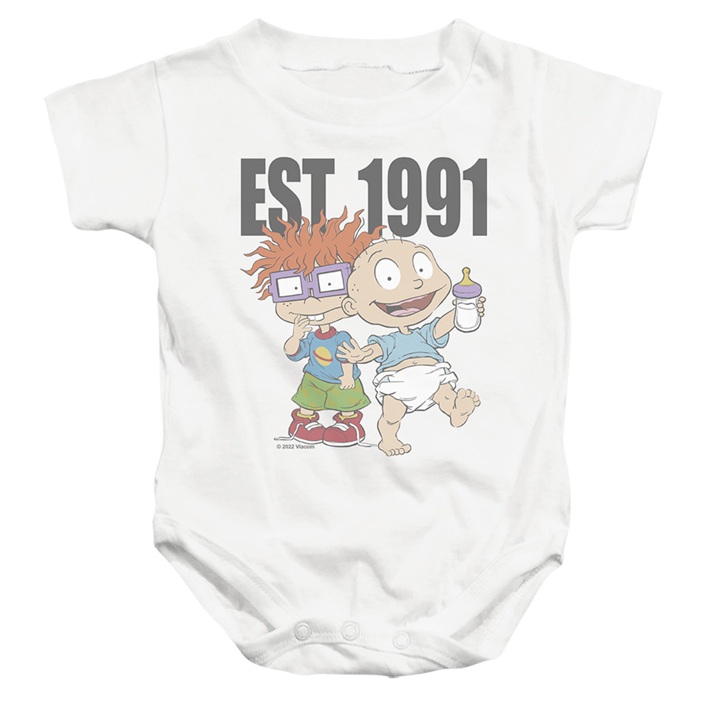 Rugrats & Est 1991-Infant Snapsuit, White - Small - 6 Month