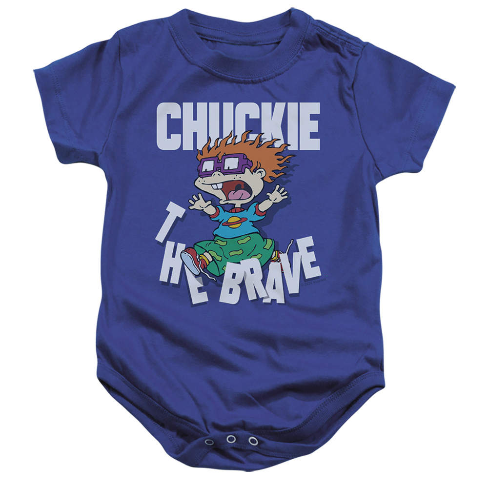 NICK574-SS-4 Rugrats & Chuckie the Brave-Infant Snapsuit, Royal Blue - Extra Large - 24 Month
