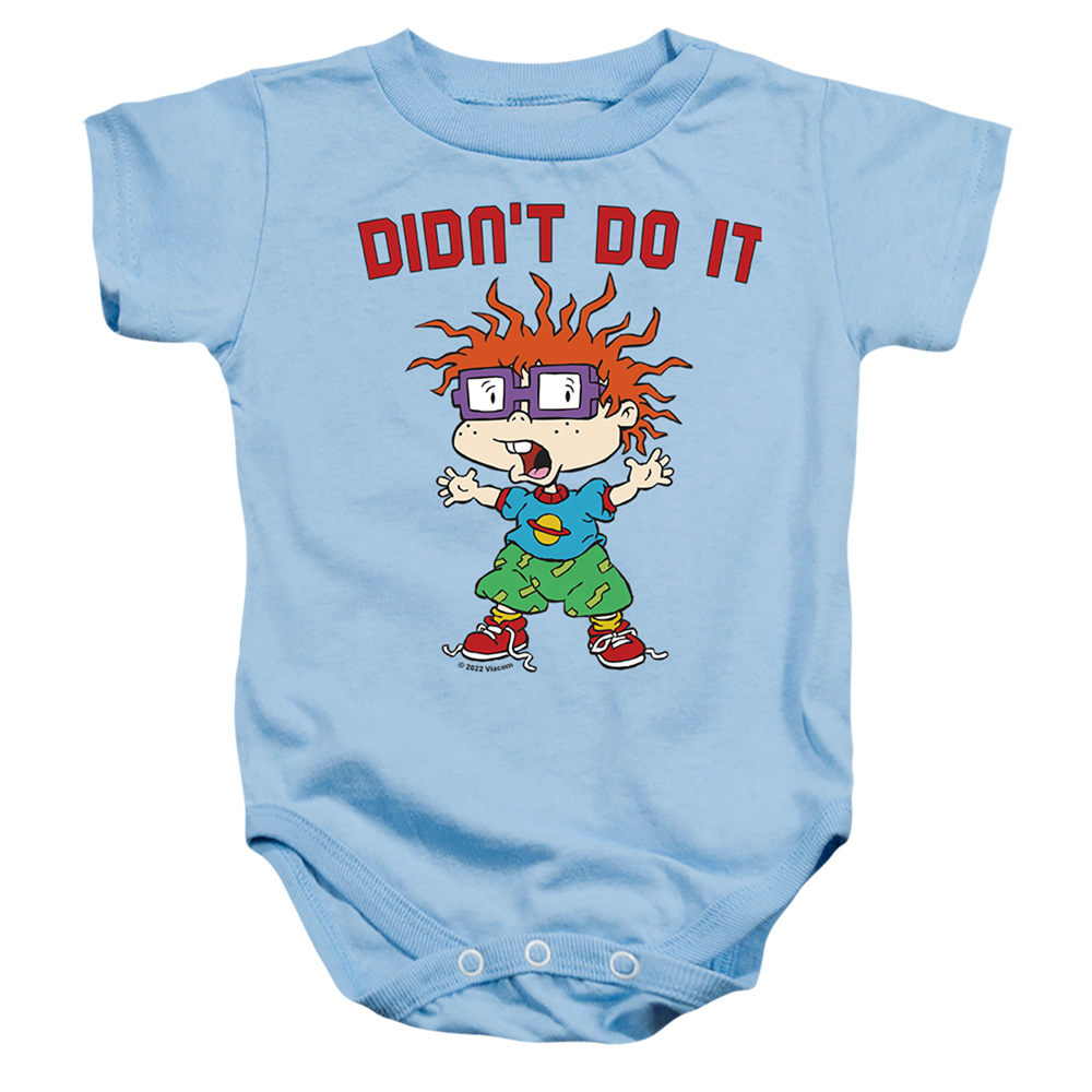 NICK824-SS-4 Rugrats & I Didnt Do It-Infant Snapsuit, Light Blue - Extra Large - 24 Month