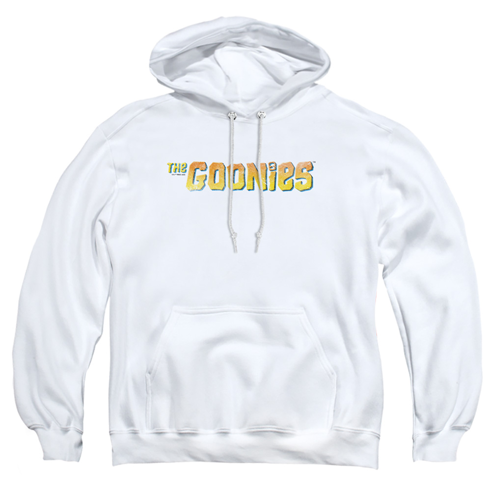The Goonies & Logo-Adult Pull-Over Hoodie, White - 2X
