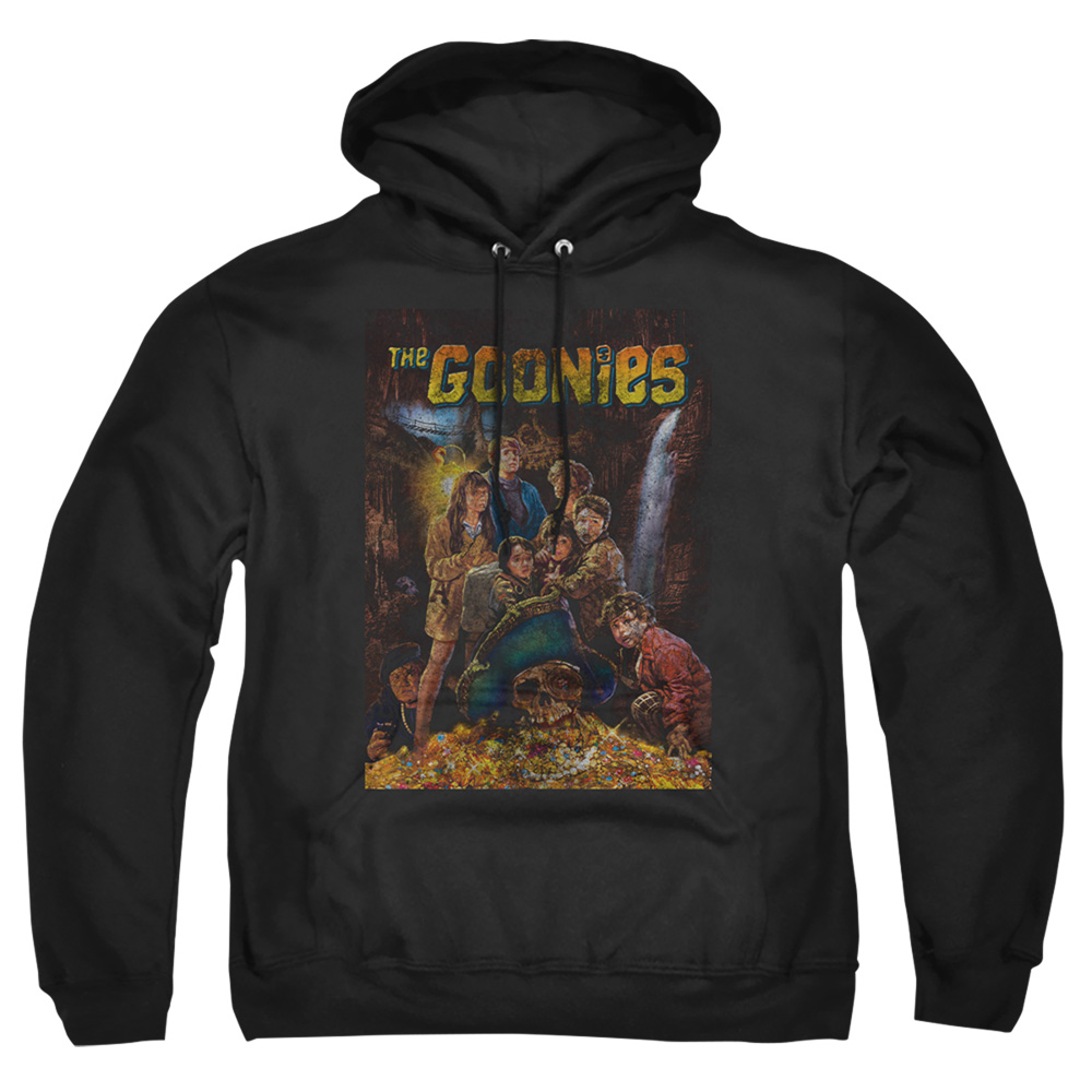 The Goonies & Poster-Adult Pull-Over Hoodie, Black - Medium