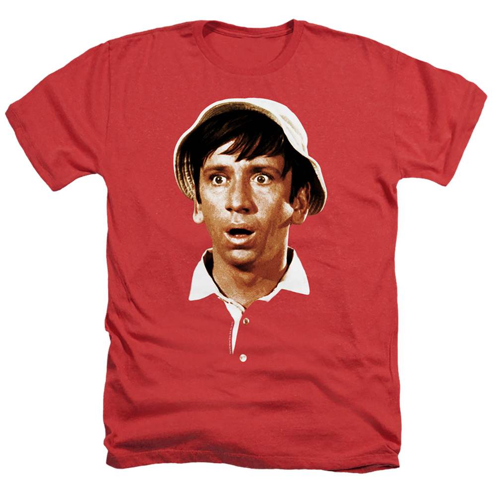 Gilligans Island & Gilligans Head-Adult Heather T-Shirt, Red - Medium -  NewGroove, NE3232203