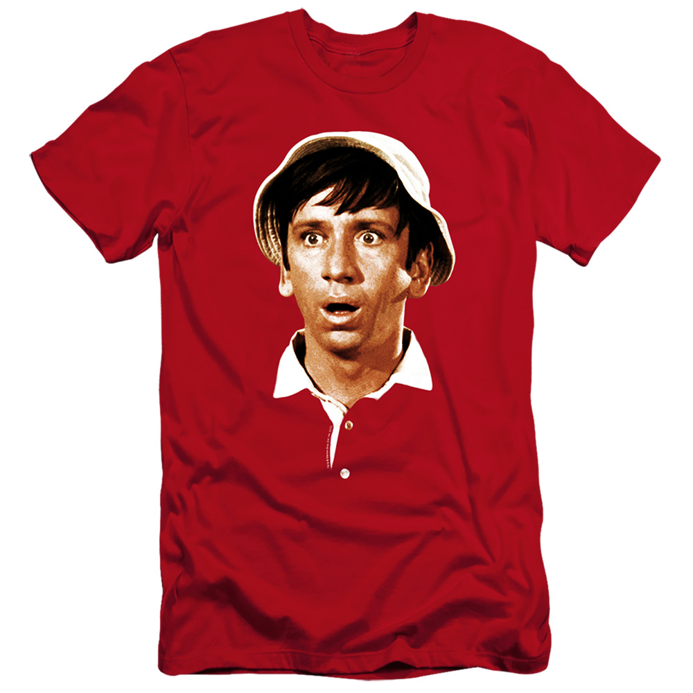 Gilligans Island & Gilligans Head-Premuim Canvas Adult Slim Fit 30-1 T-Shirt, Red - Small -  NewGroove, NE3235363