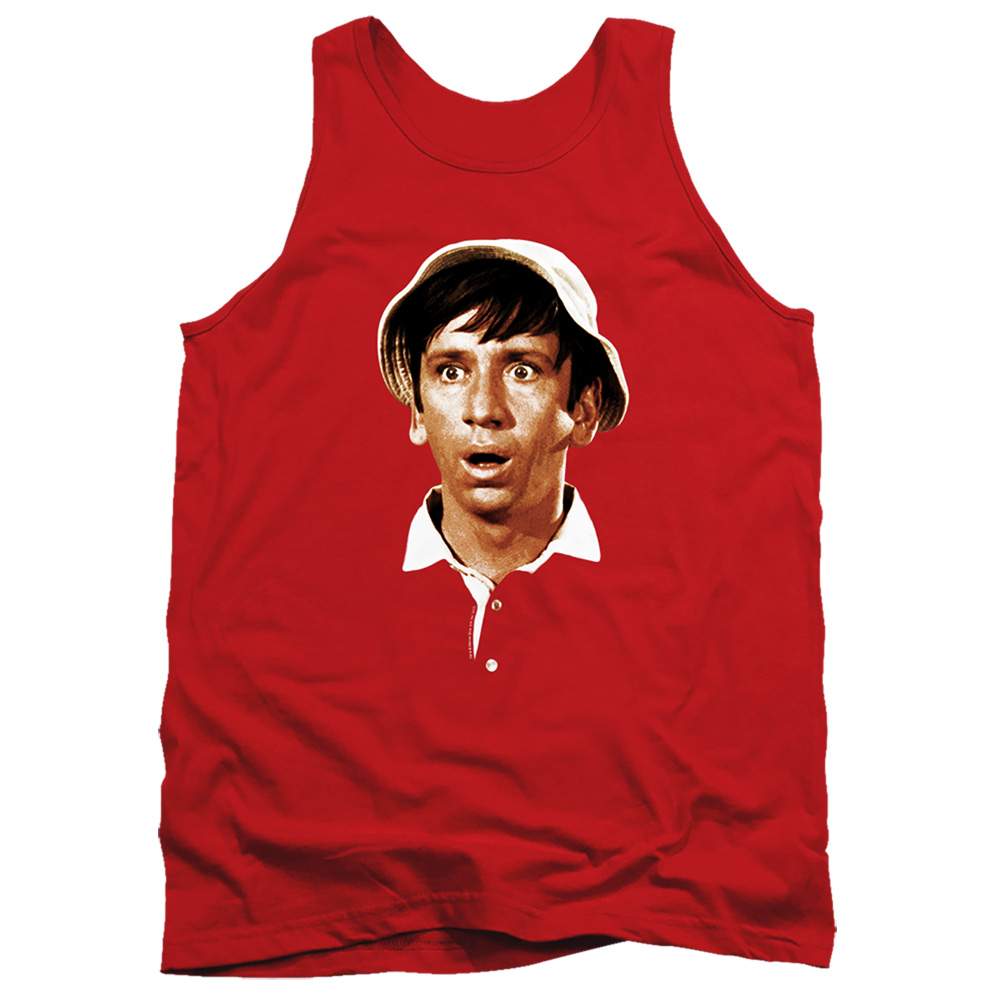 Gilligans Island & Gilligans Head-Adult Tank Top, Red - Small