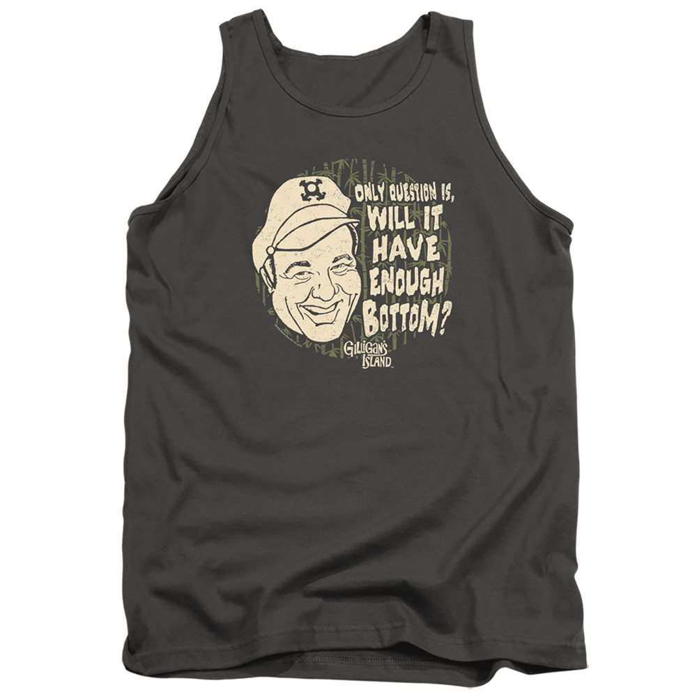 Gilligans Island & Enough Bottom-Adult Tank Top, Charcoal - Medium