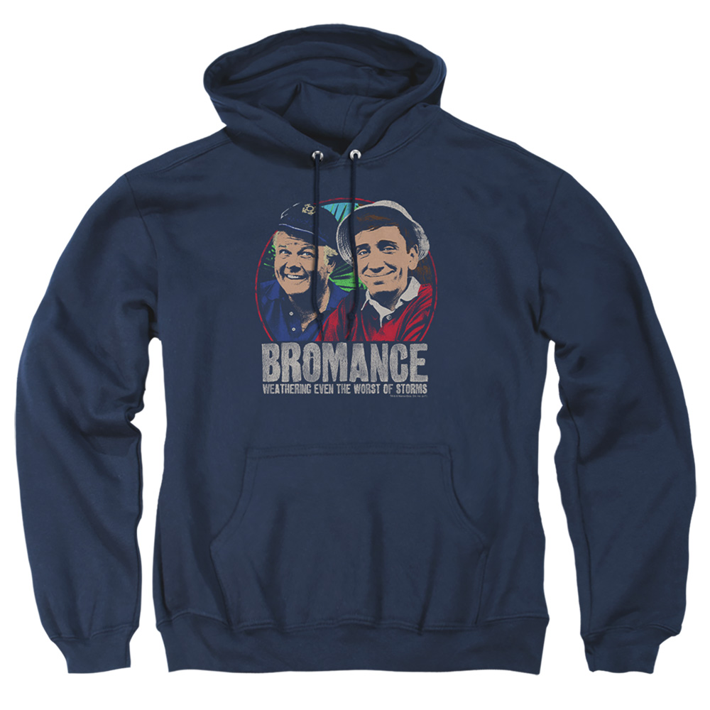 Gilligans Island & Stormy Bromance-Adult Pull-Over Hoodie, Navy - Large