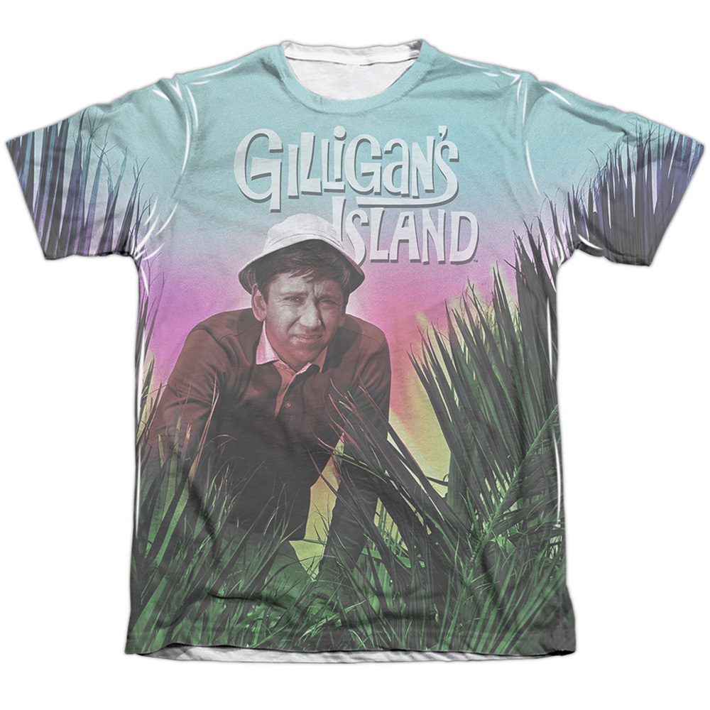 WBT502-ATPC-2 Gilligans Island & Little Buddy-Adult Polyester & Cotton Short Sleeve T-Shirt, White - Medium -  Trevco