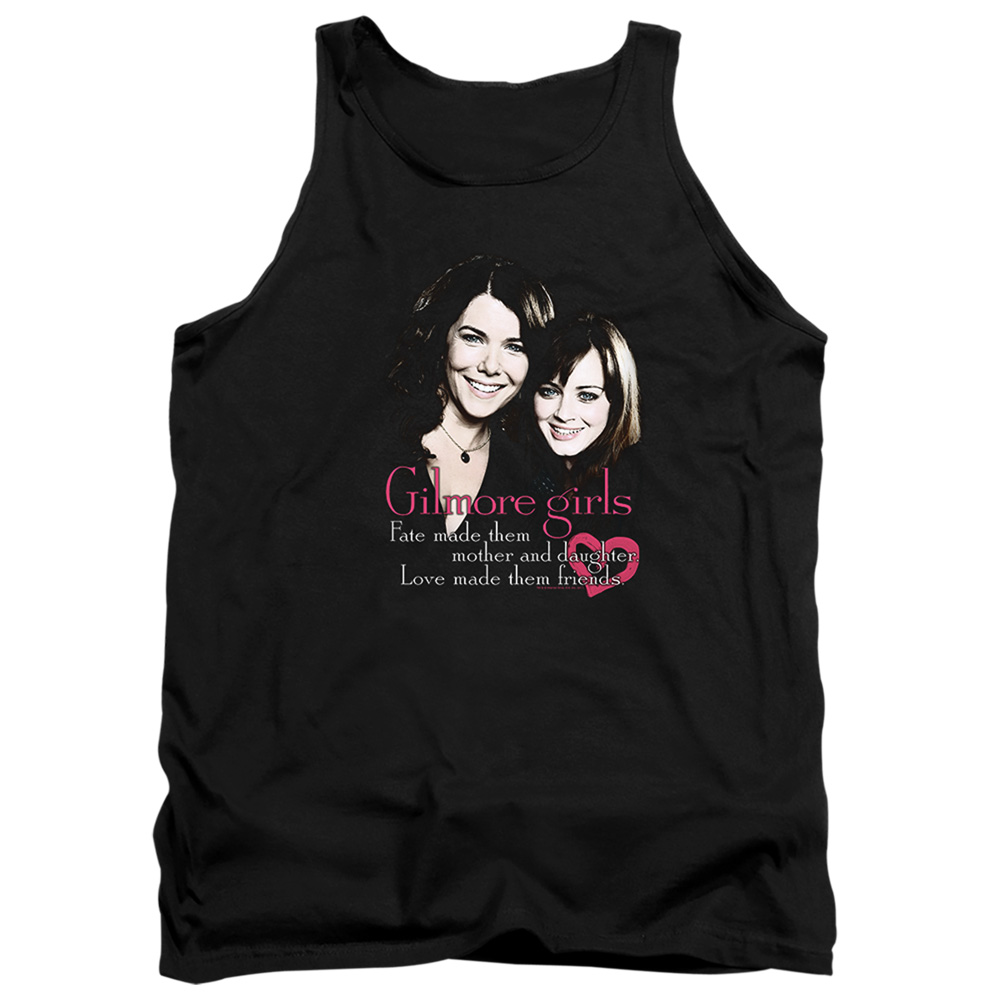 Gilmore Girls & Title-Adult Tank Top, Black - Medium