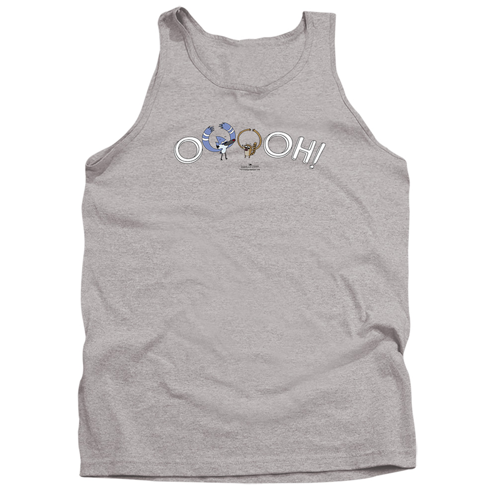 The Regular Show & Ooooh-Adult Tank Top, Athletic Heather - Small