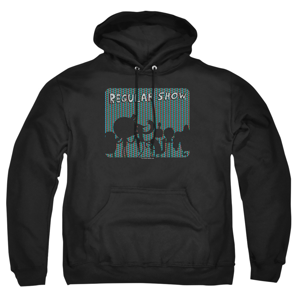 Regular Show & RGB Group-Adult Pull-Over Hoodie, Black - Small