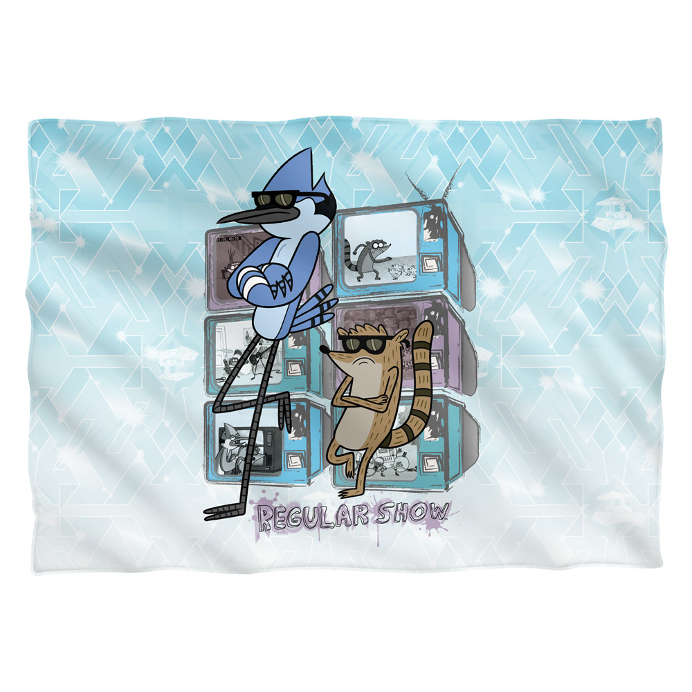 CN388FB-PLO1-0 20 x 28 in. Regular Show & TV Too Cool Front & Back Print-Pillow Case, White - One Size