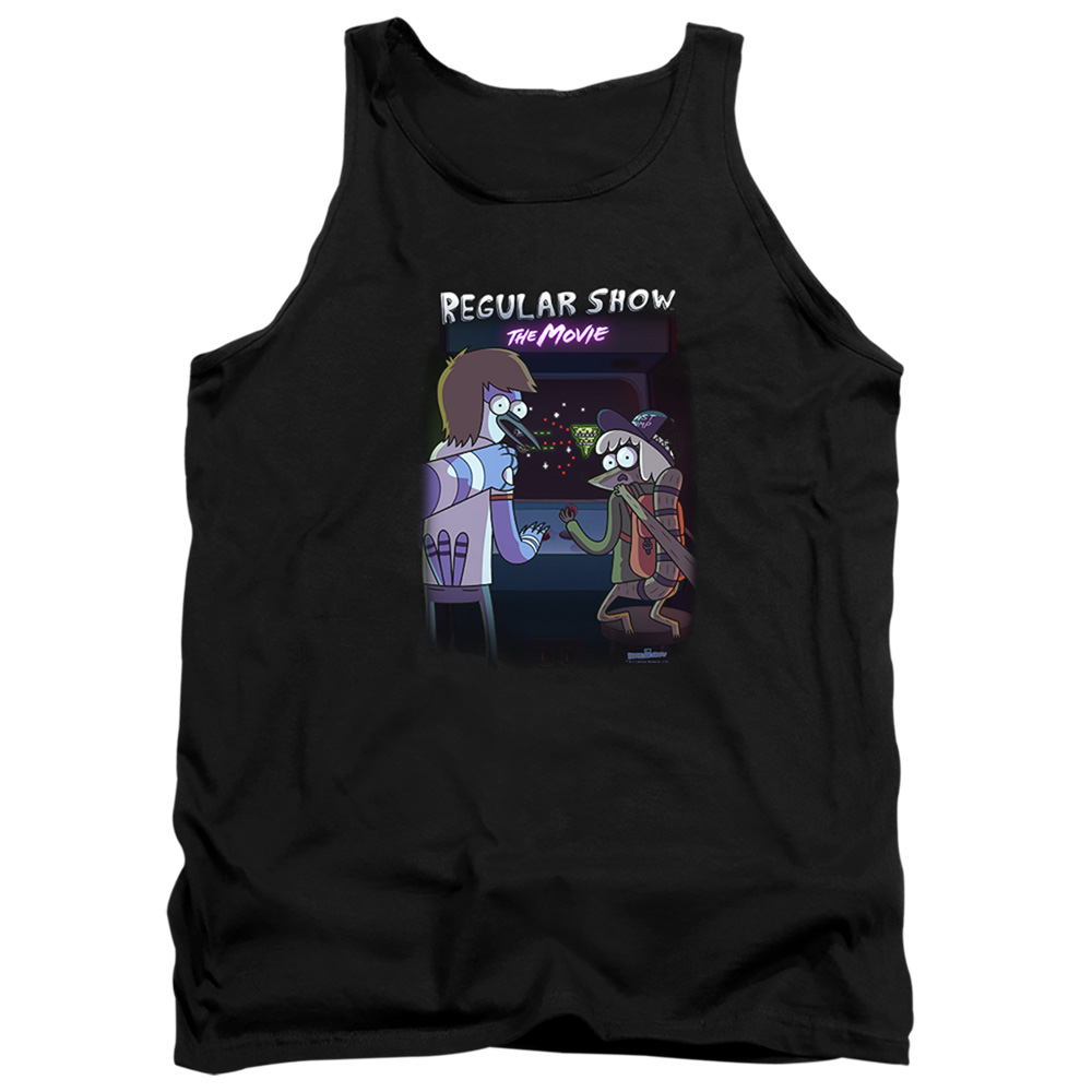 Regular Show & RS the Movie-Adult Tank Top, Black - Medium