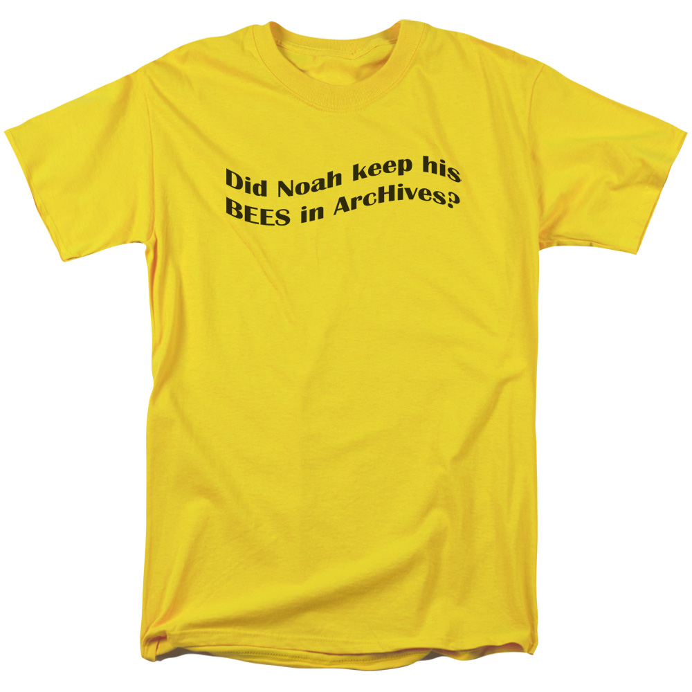 Archives Short Sleeve Adult 18-1 T-Shirt, Yellow - Medium