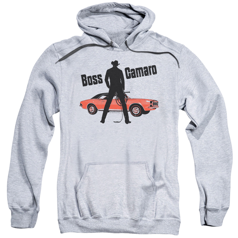 Chevrolet & Boss-Adult Pull-Over Hoodie, Athletic Heather - Large