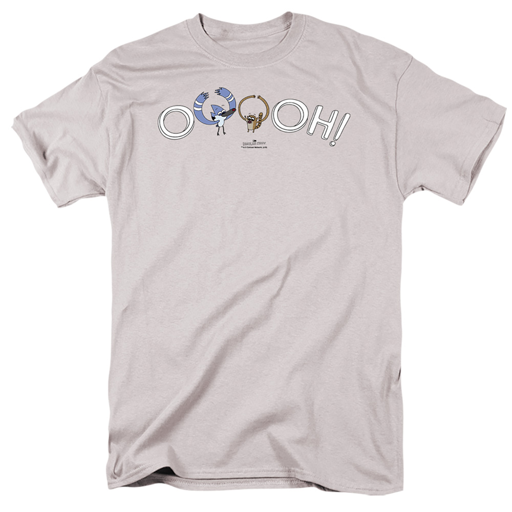 The Regular Show & Ooooh T-Shirt, Silver - Small