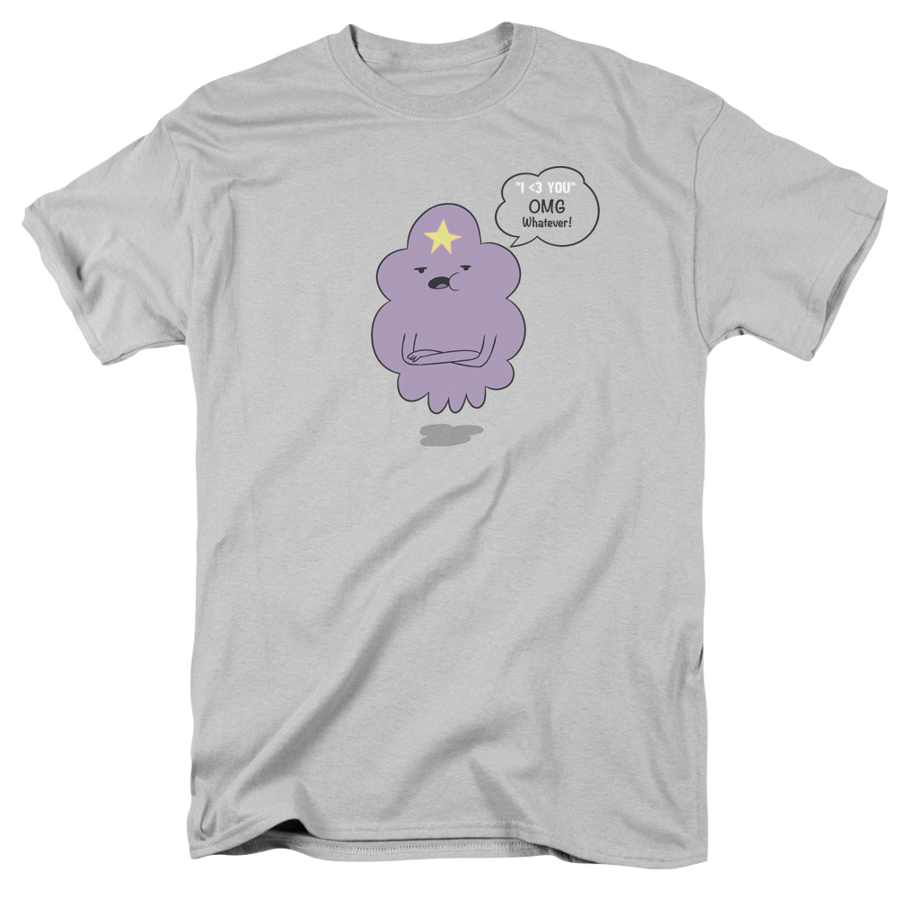 Adventure Time & LSP OMG T-Shirt, Silver - Large