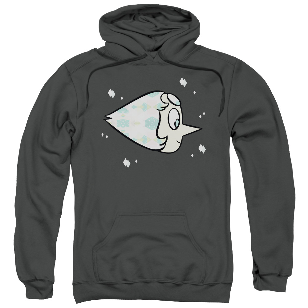Steven Universe & Pearl-Adult Pull-Over Hoodie, Charcoal - Large