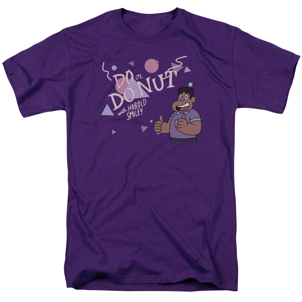 Steven Universe & Do or Do Nut-Short Sleeve Adult 18-1 T-Shirt, Purple - Small